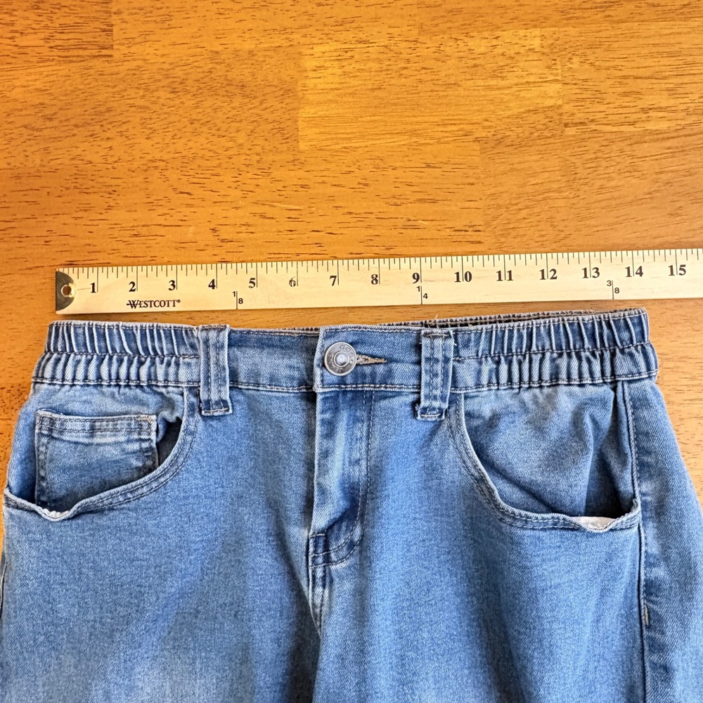 Gogo Jeans Womens Blue Jeans Size 9/29 Light Wash Wide Leg High Rise‎ Skater - Picture 7 of 10